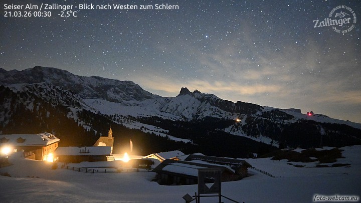 Archiv Foto Webcam Almgasthof Zallinger (Dolomiten)