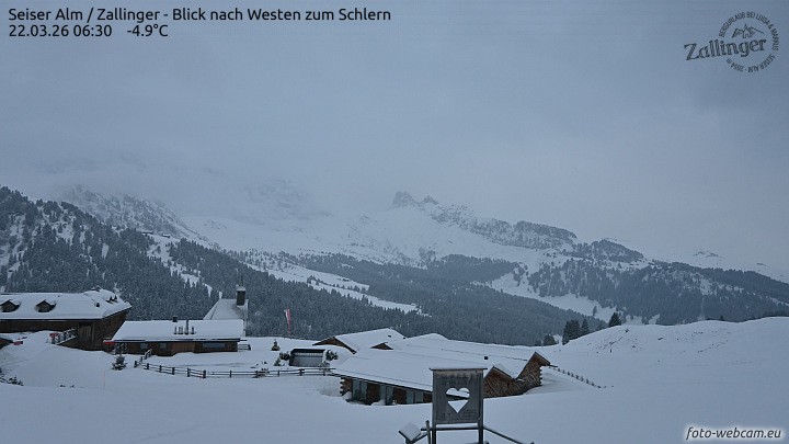 Archiv Foto Webcam Almgasthof Zallinger (Dolomiten)