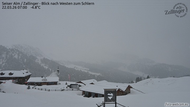 Archiv Foto Webcam Almgasthof Zallinger (Dolomiten)