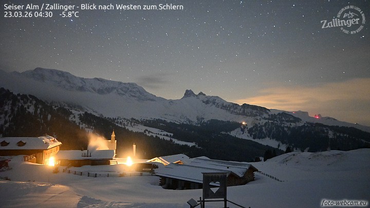 Archiv Foto Webcam Almgasthof Zallinger (Dolomiten)