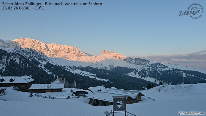 Archiv Foto Webcam Almgasthof Zallinger (Dolomiten)