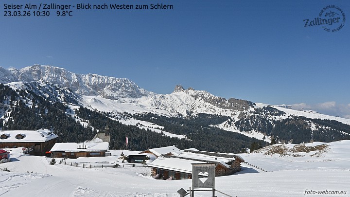 Archiv Foto Webcam Almgasthof Zallinger (Dolomiten)
