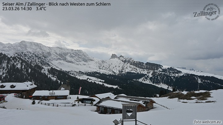 Archiv Foto Webcam Almgasthof Zallinger (Dolomiten)