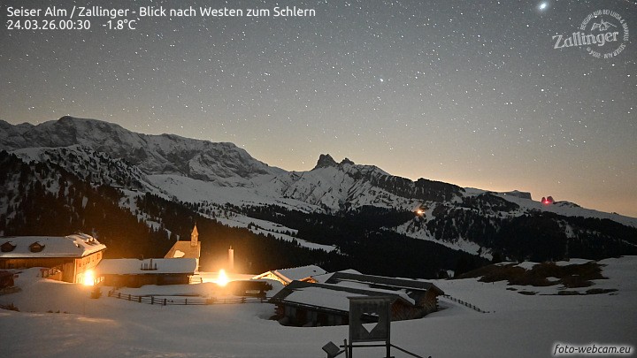 Archiv Foto Webcam Almgasthof Zallinger (Dolomiten)