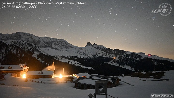 Archiv Foto Webcam Almgasthof Zallinger (Dolomiten)