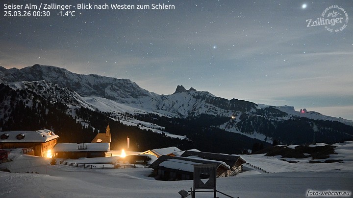 Archiv Foto Webcam Almgasthof Zallinger (Dolomiten)