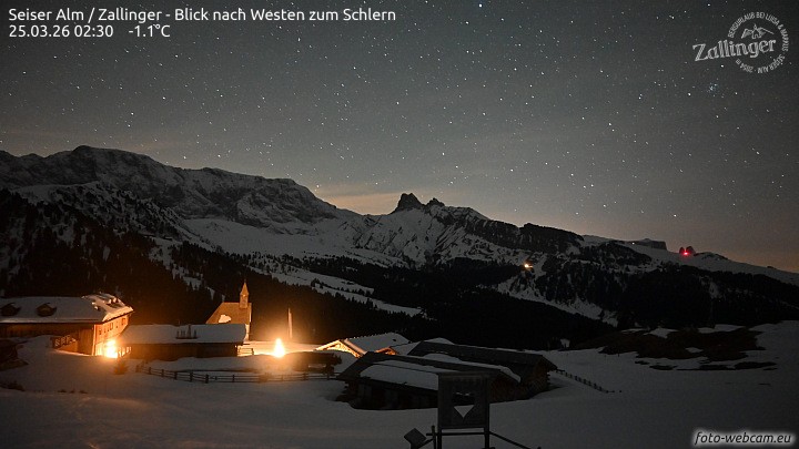 Archiv Foto Webcam Almgasthof Zallinger (Dolomiten)