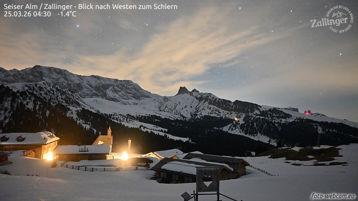 Archiv Foto Webcam Almgasthof Zallinger (Dolomiten)