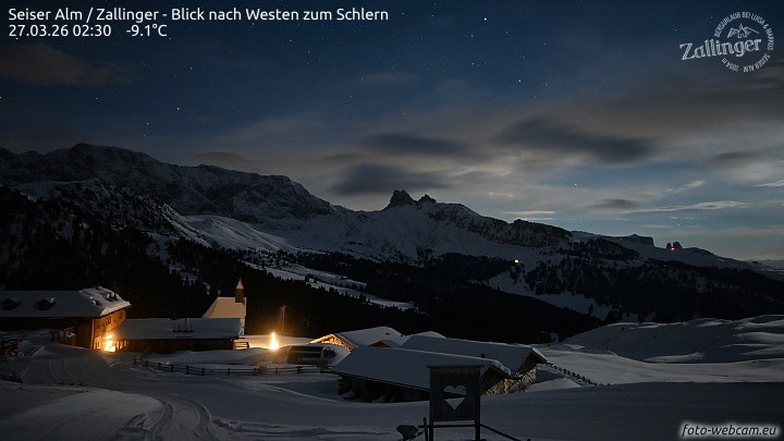 Archiv Foto Webcam Almgasthof Zallinger (Dolomiten)