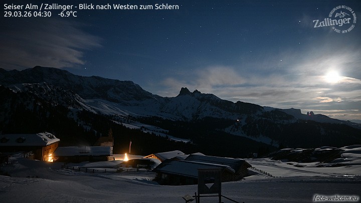 Archiv Foto Webcam Almgasthof Zallinger (Dolomiten)