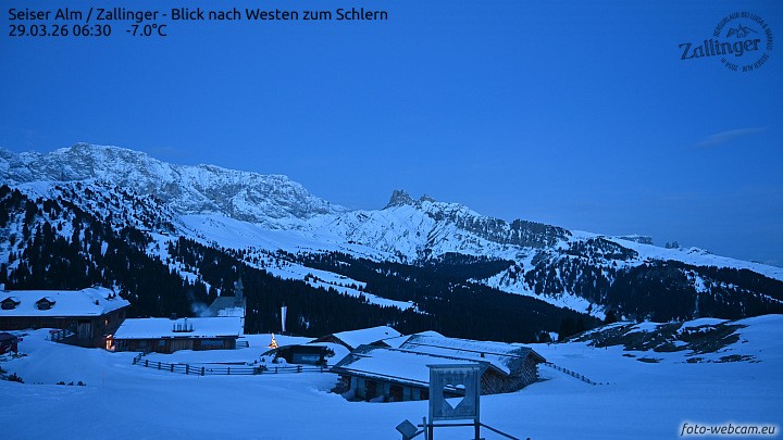 Archiv Foto Webcam Almgasthof Zallinger (Dolomiten)