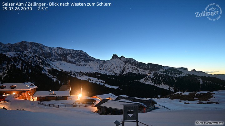 Archived image Webcam Almgasthof Zallinger