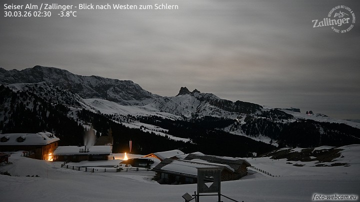 Archiv Foto Webcam Almgasthof Zallinger (Dolomiten)
