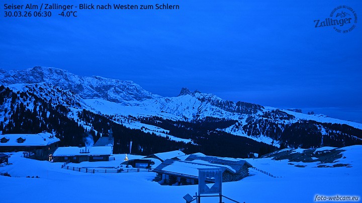 Archiv Foto Webcam Almgasthof Zallinger (Dolomiten)