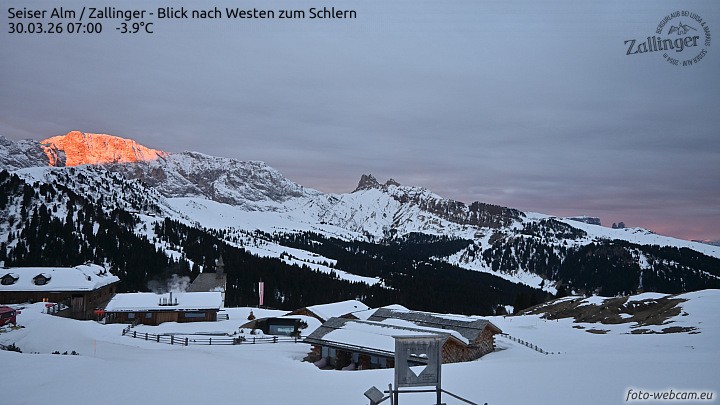 Archiv Foto Webcam Almgasthof Zallinger (Dolomiten)