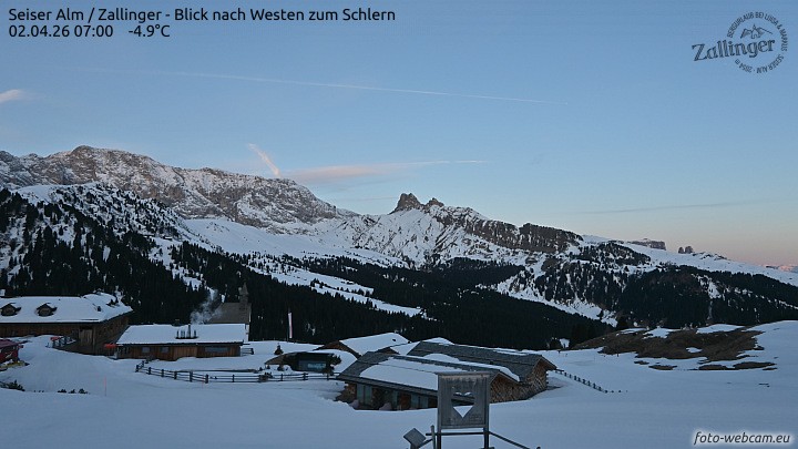 Archiv Foto Webcam Almgasthof Zallinger (Dolomiten)