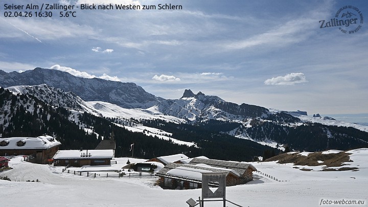 Archiv Foto Webcam Almgasthof Zallinger (Dolomiten)