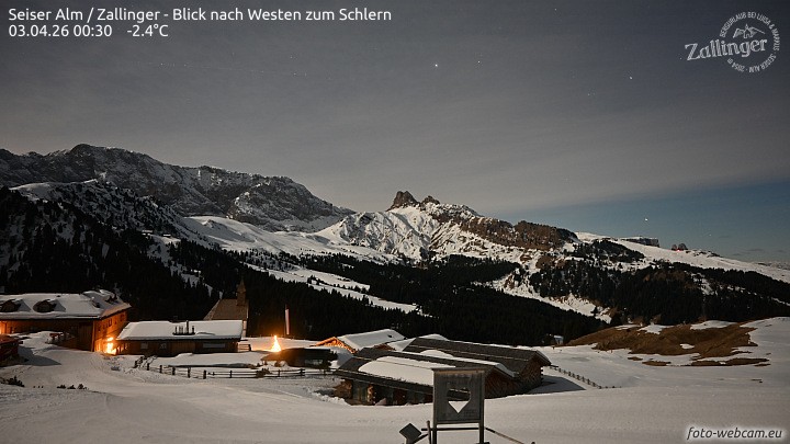 Archiv Foto Webcam Almgasthof Zallinger (Dolomiten)