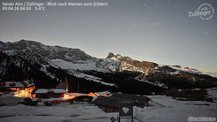 Archiv Foto Webcam Almgasthof Zallinger (Dolomiten)
