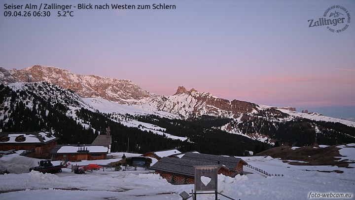 Archiv Foto Webcam Almgasthof Zallinger (Dolomiten)