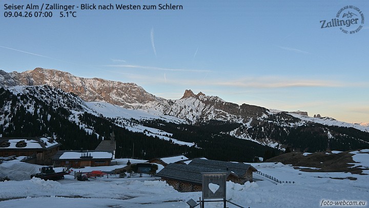 Archiv Foto Webcam Almgasthof Zallinger (Dolomiten)