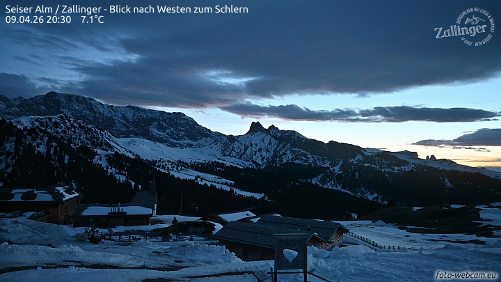 Archived image Webcam Almgasthof Zallinger