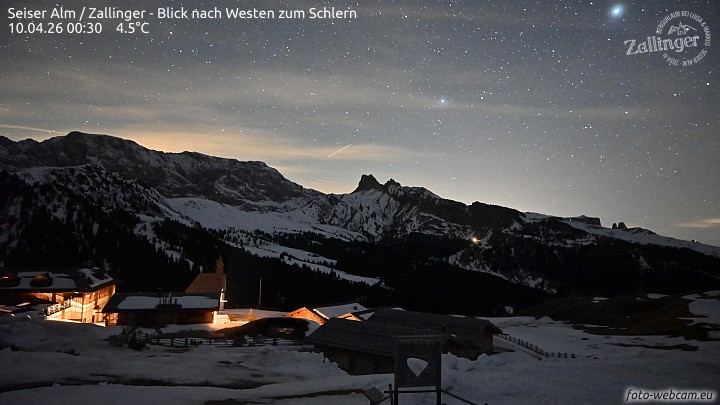 Archiv Foto Webcam Almgasthof Zallinger (Dolomiten)