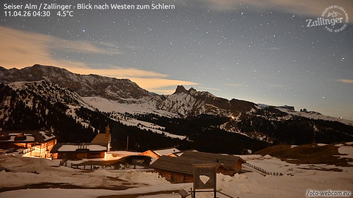 Archived image Webcam Almgasthof Zallinger