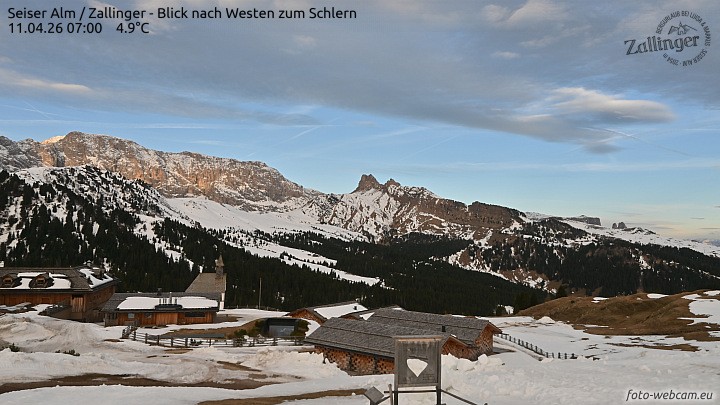 Archived image Webcam Almgasthof Zallinger