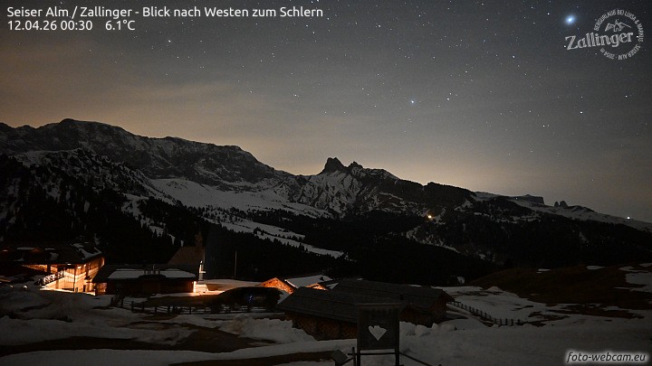 Archiv Foto Webcam Almgasthof Zallinger (Dolomiten)