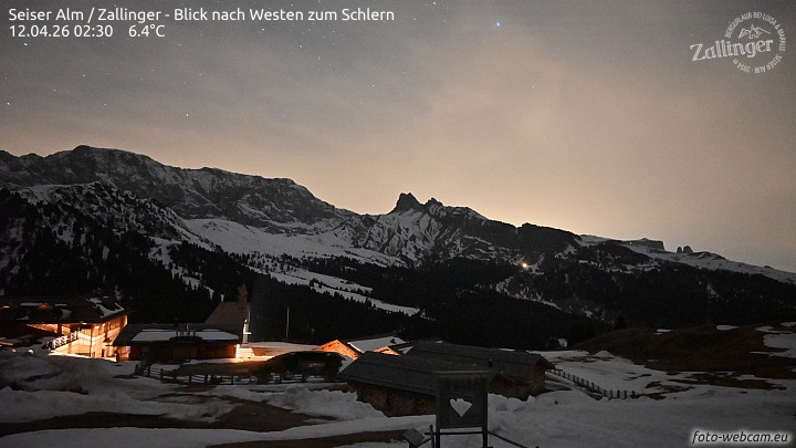 Archived image Webcam Almgasthof Zallinger