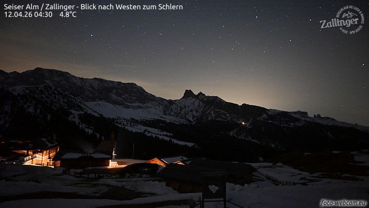 Archived image Webcam Almgasthof Zallinger