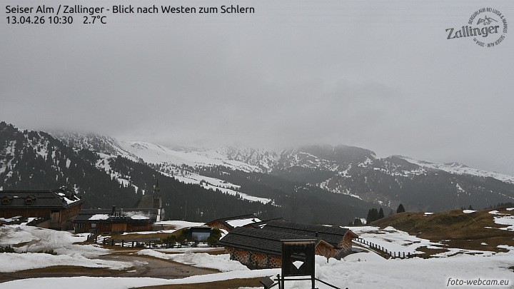 Archiv Foto Webcam Almgasthof Zallinger (Dolomiten)