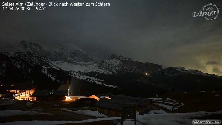 Archiv Foto Webcam Almgasthof Zallinger (Dolomiten)