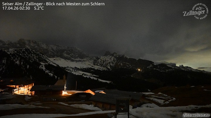 Archiv Foto Webcam Almgasthof Zallinger (Dolomiten)