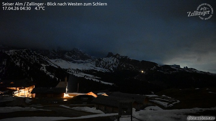 Archiv Foto Webcam Almgasthof Zallinger (Dolomiten)