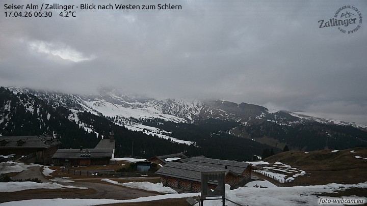 Archiv Foto Webcam Almgasthof Zallinger (Dolomiten)