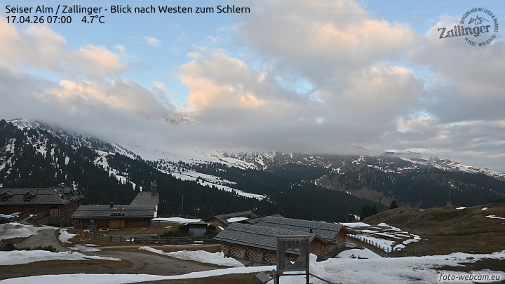 Archiv Foto Webcam Almgasthof Zallinger (Dolomiten)