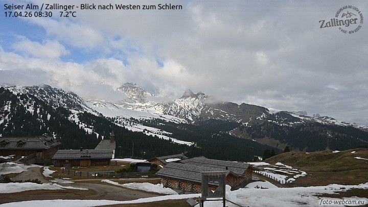 Archiv Foto Webcam Almgasthof Zallinger (Dolomiten)