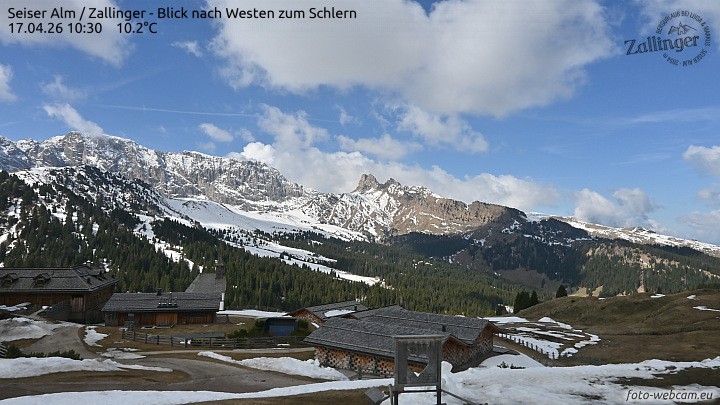 Archiv Foto Webcam Almgasthof Zallinger (Dolomiten)