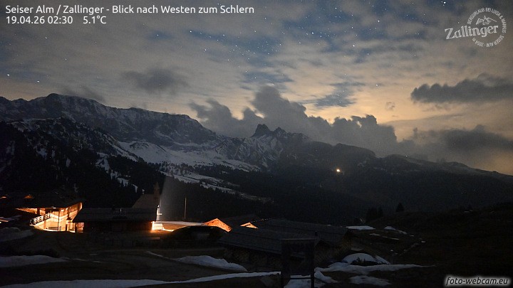 Archived image Webcam Almgasthof Zallinger