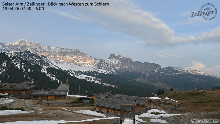 Archiv Foto Webcam Almgasthof Zallinger (Dolomiten)
