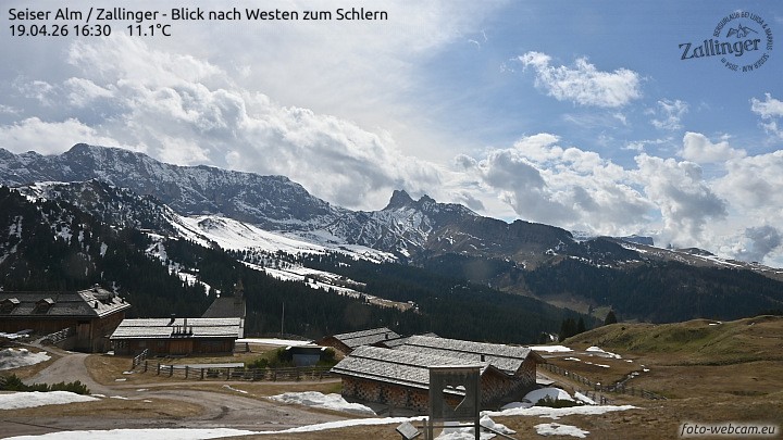 Archived image Webcam Almgasthof Zallinger