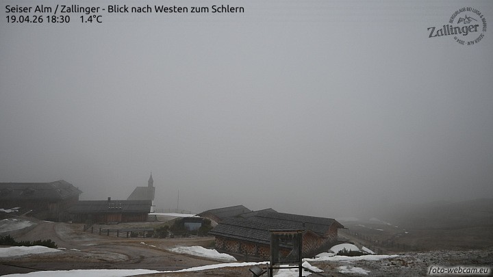 Archiv Foto Webcam Almgasthof Zallinger (Dolomiten)