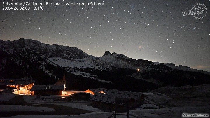 Archiv Foto Webcam Almgasthof Zallinger (Dolomiten)