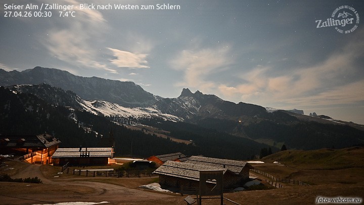 Archiv Foto Webcam Almgasthof Zallinger (Dolomiten)