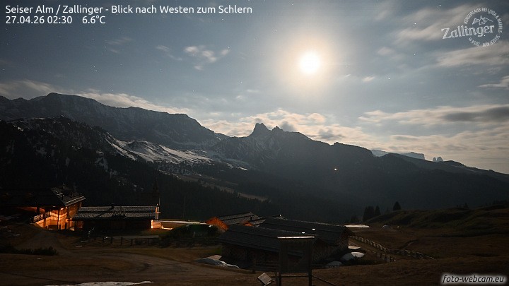 Archiv Foto Webcam Almgasthof Zallinger (Dolomiten)