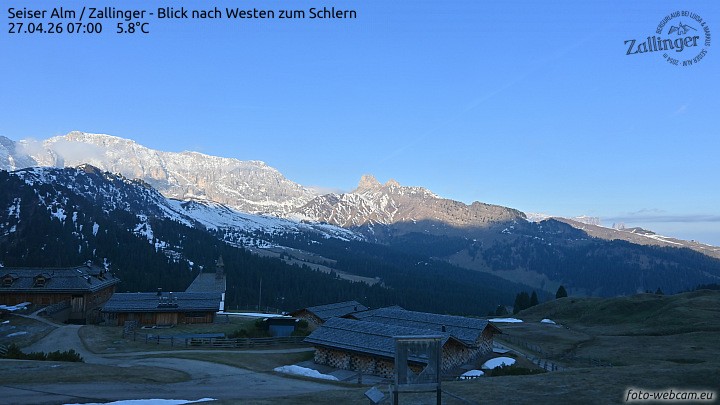 Archiv Foto Webcam Almgasthof Zallinger (Dolomiten)