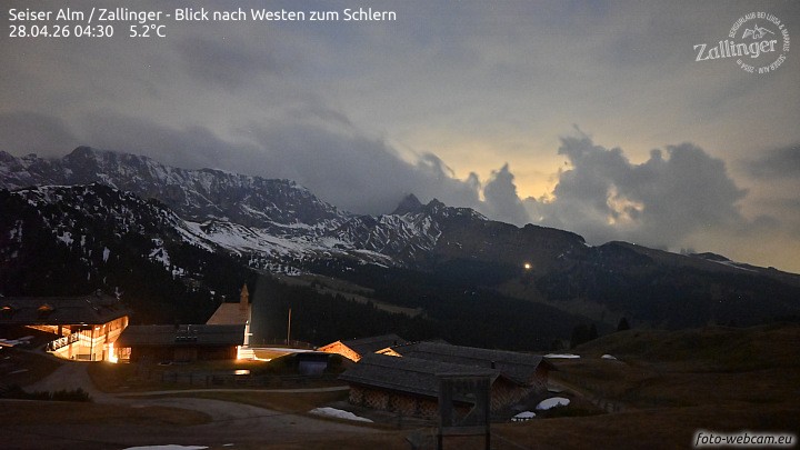 Archived image Webcam Almgasthof Zallinger