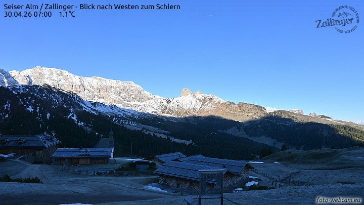 Archiv Foto Webcam Almgasthof Zallinger (Dolomiten)